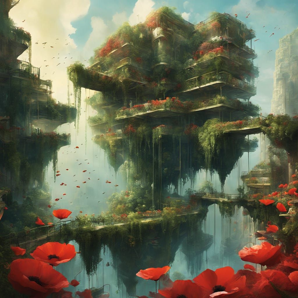 the hanging poppies gardens