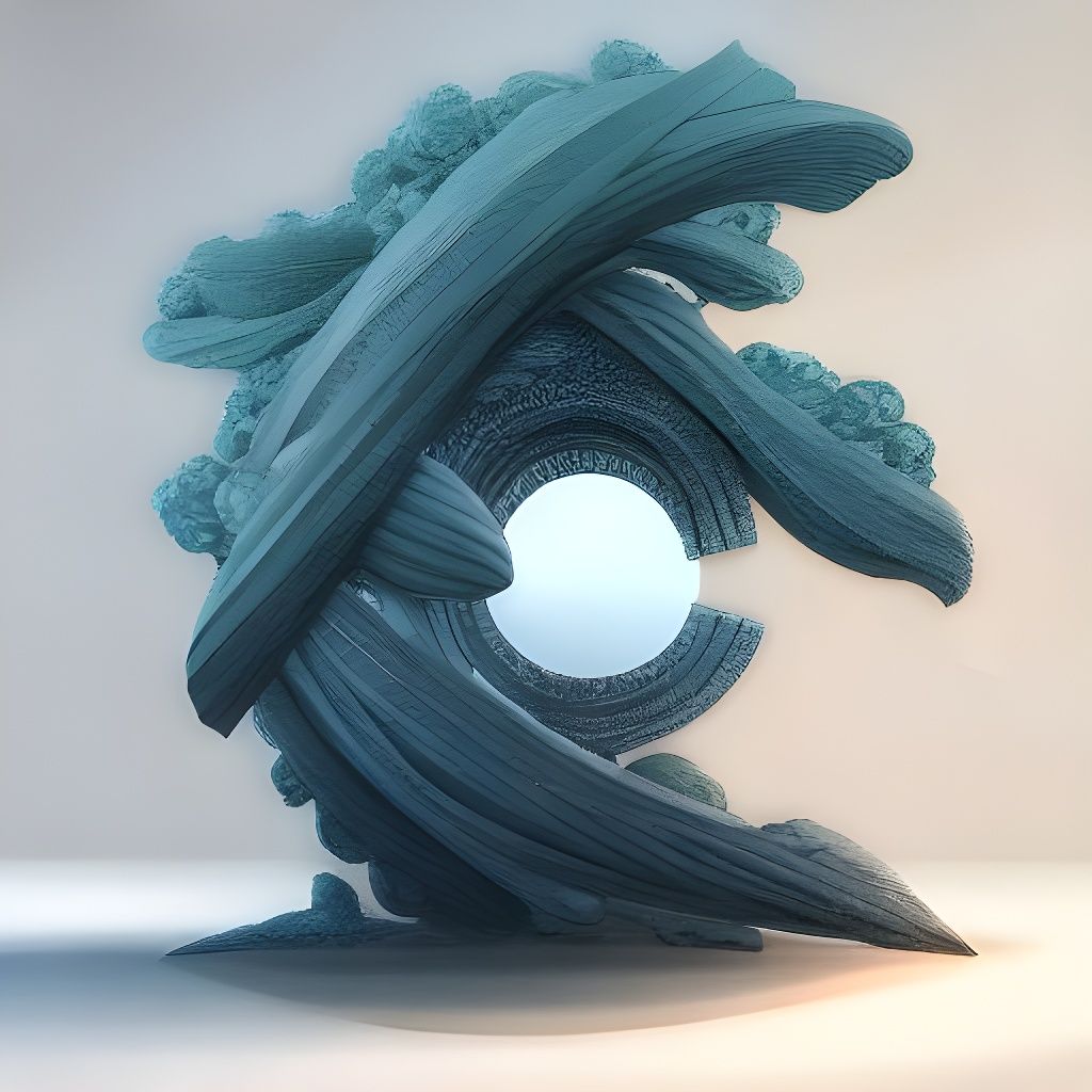 Moonlit Clockwork Bonsai Village in Detailed Sky