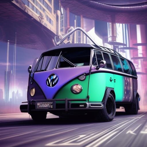 Cyberpunk Hybrid VW Beetle and Bully