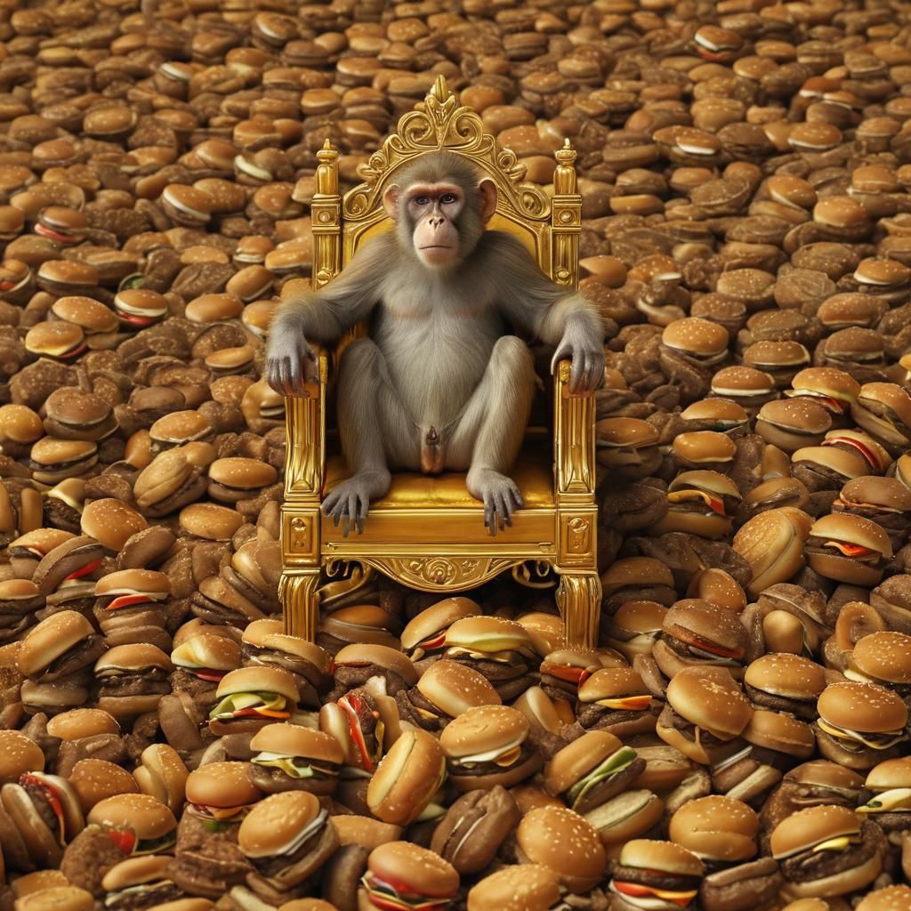Monkey King on Burger Throne: Animated Concept Art