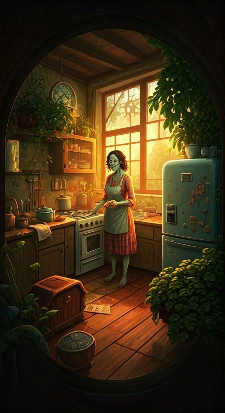 A Zombie Writer's Intimate Domestic Scene