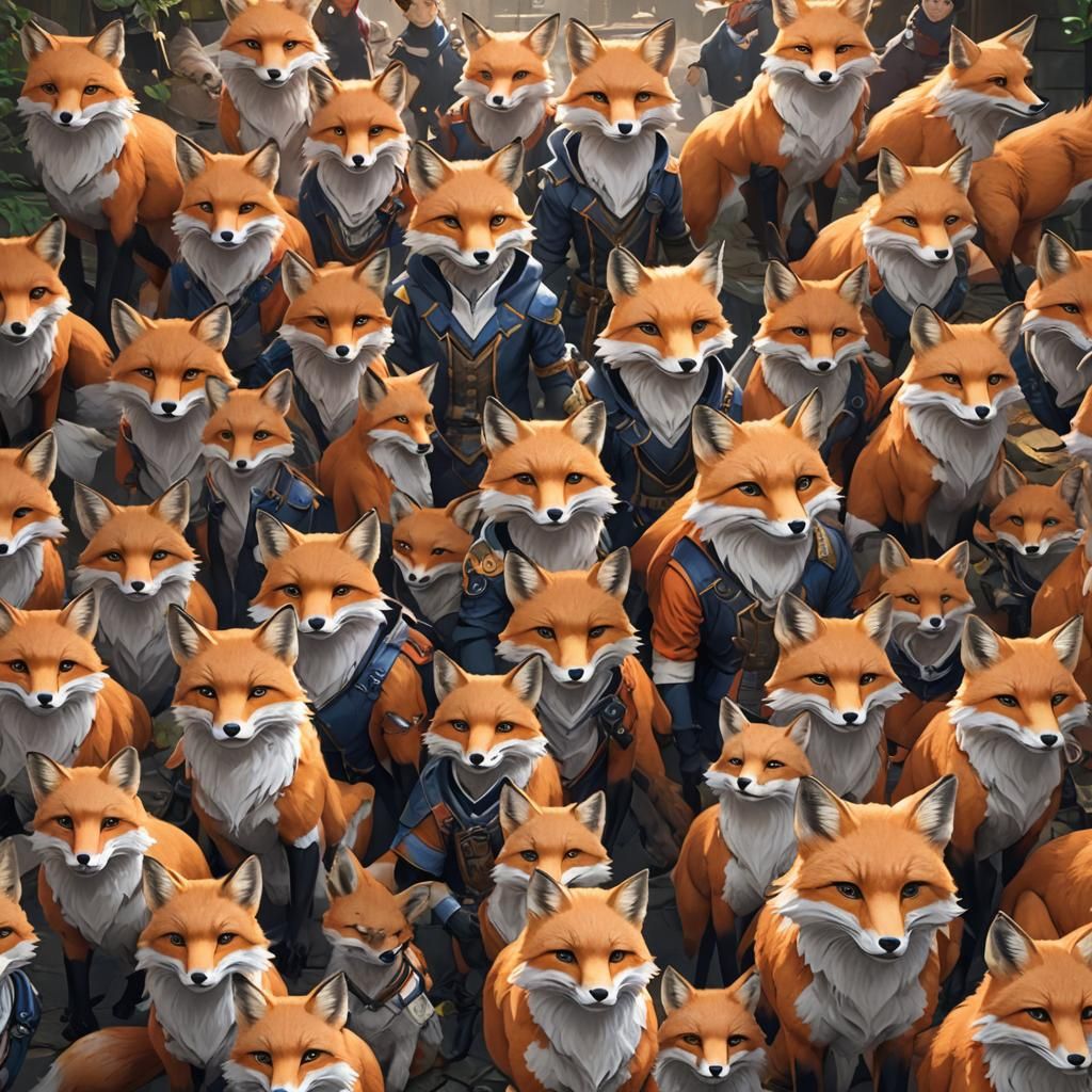 Nine-Tailed Fox in Detailed 3D Anime Art