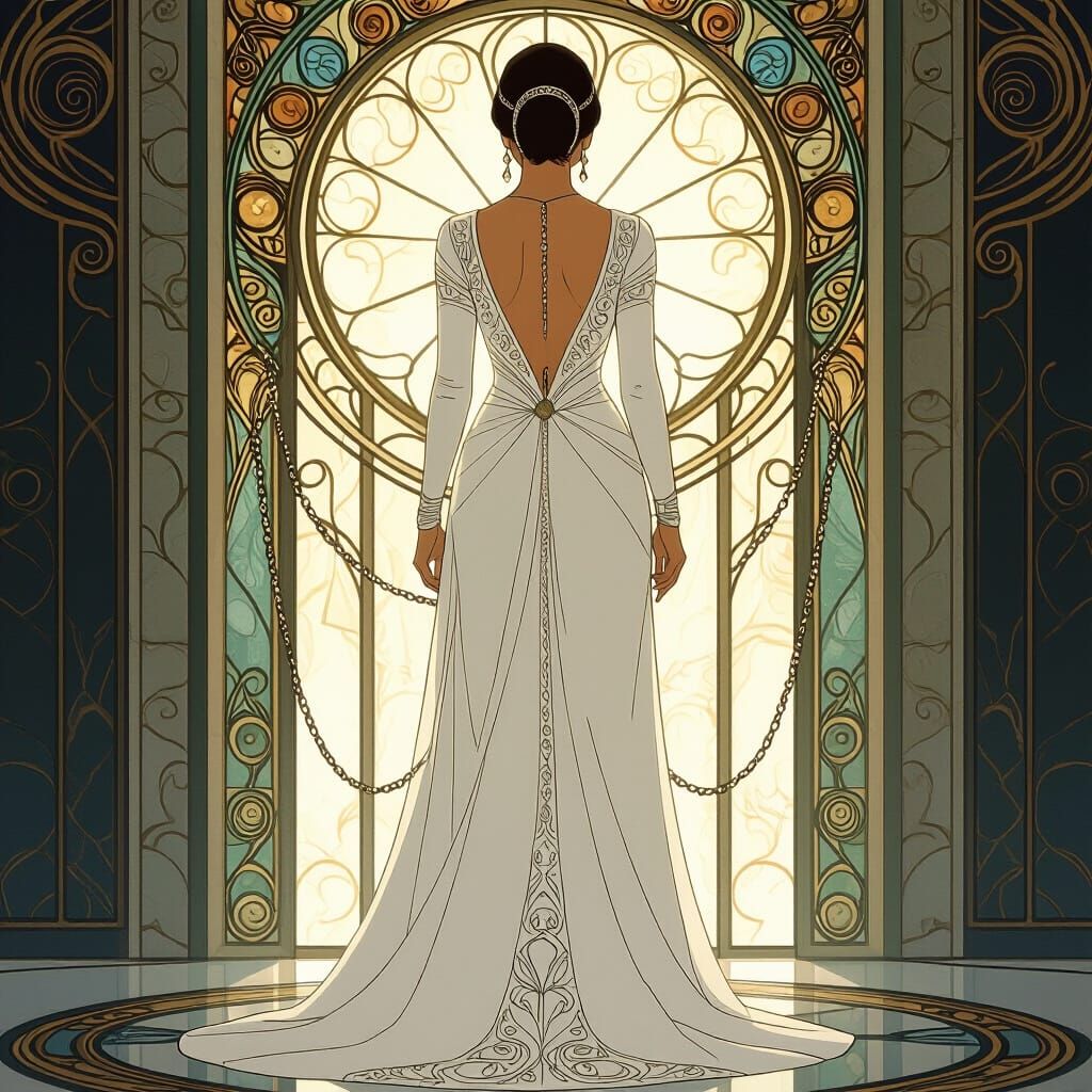 Padmé Amidala in Chains, Art Nouveau Style