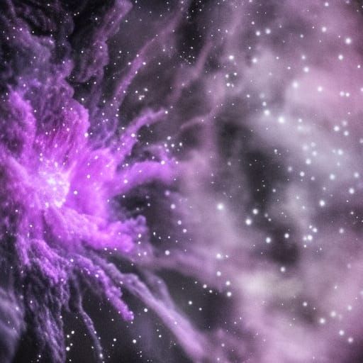 Striking Purple Supernova Captured with Bokeh