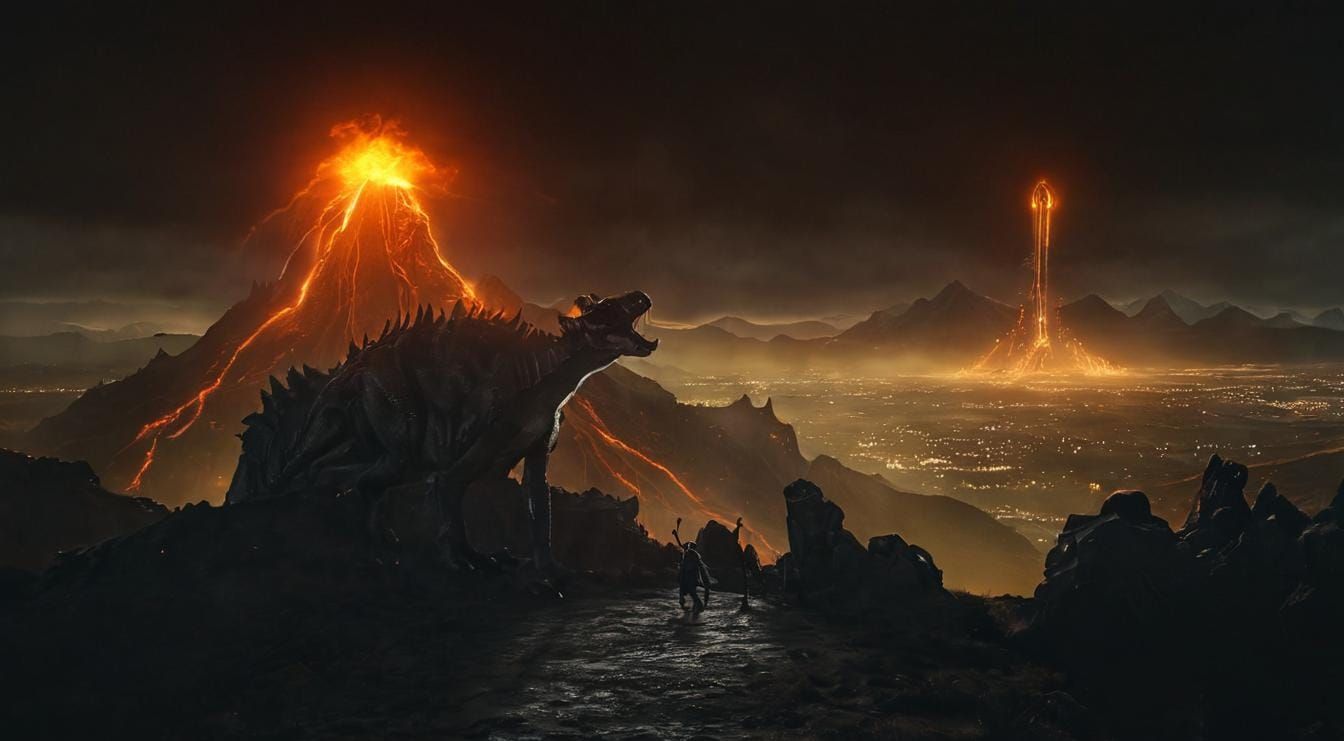 Epic Lord of the Rings Battle Scene