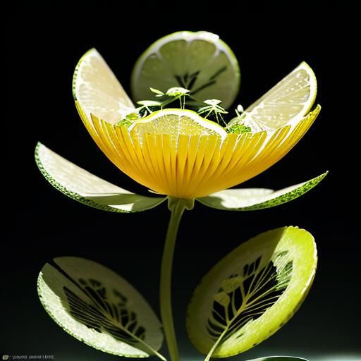 Lemon Clover Concept Art in Vivid Colors