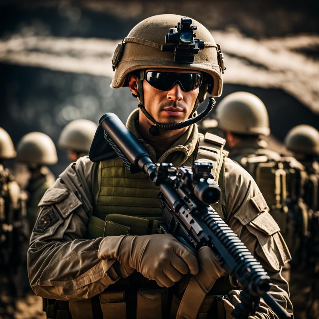 Soldier in Nuclear Aftermath, Professional Photography