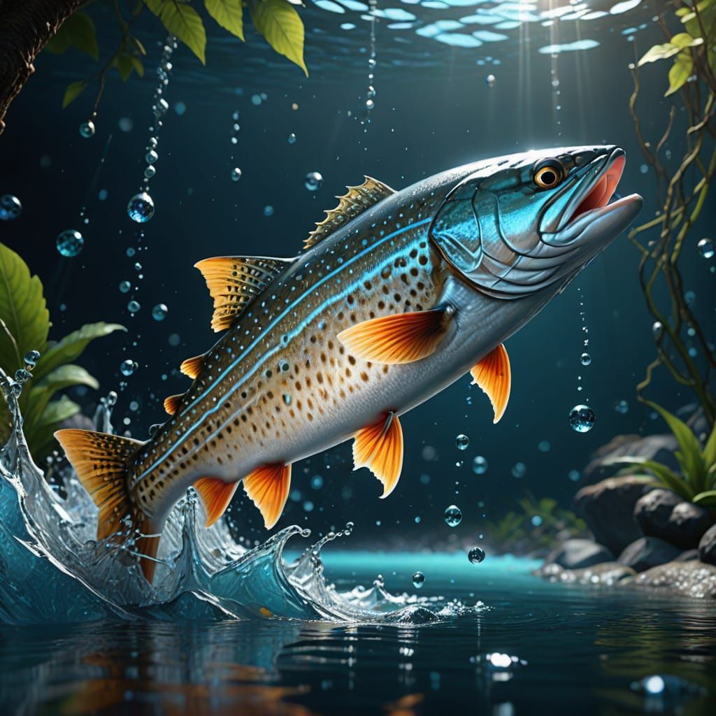 Reel Man's Vibrant Sea Trout Fantasy