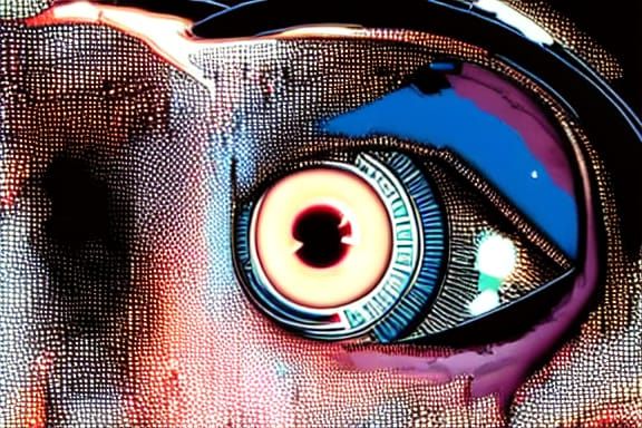 Many Eyes Watching a Masterpiece in Dark Fantasy