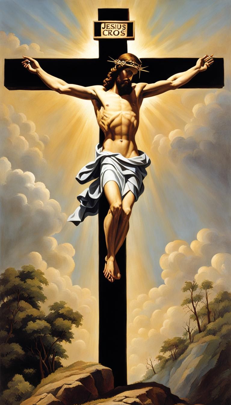 Jesus Christ on the Cross: A Religious Depiction