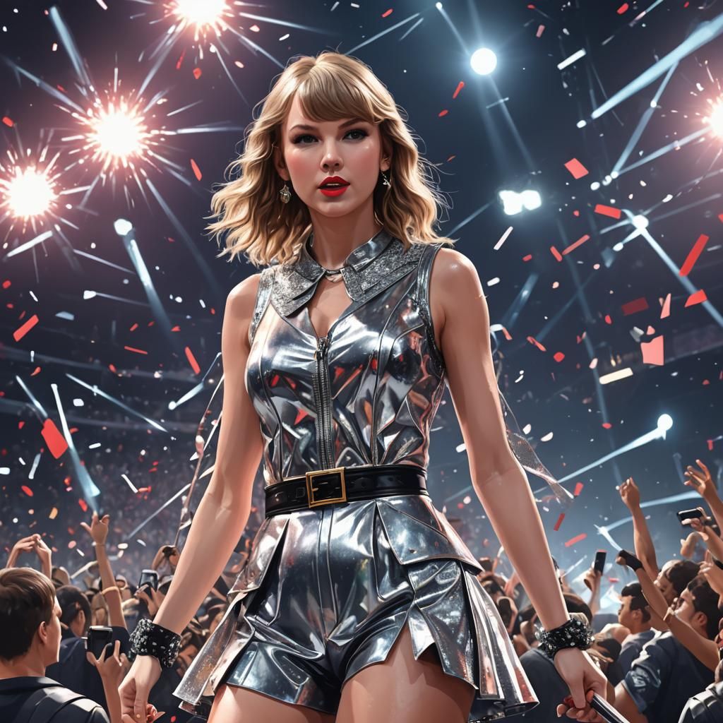 Taylor Swift Eras Tour: Anime-Inspired 3D Art