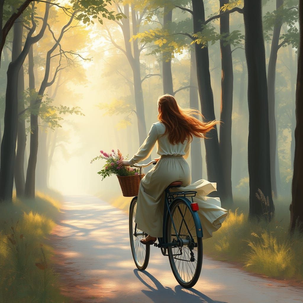 Bike Ride Through The Forest