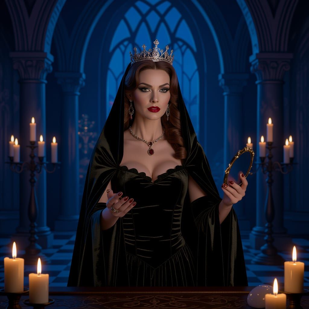 Princess Embodiment of Pride Gazing into a Mirror