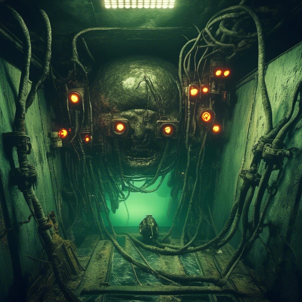 Surreal Submechanophobia Dreamscape Visualization