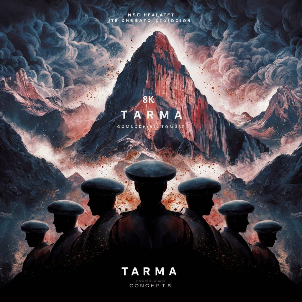 Peruvian Mountain Movie Poster with Soldiers