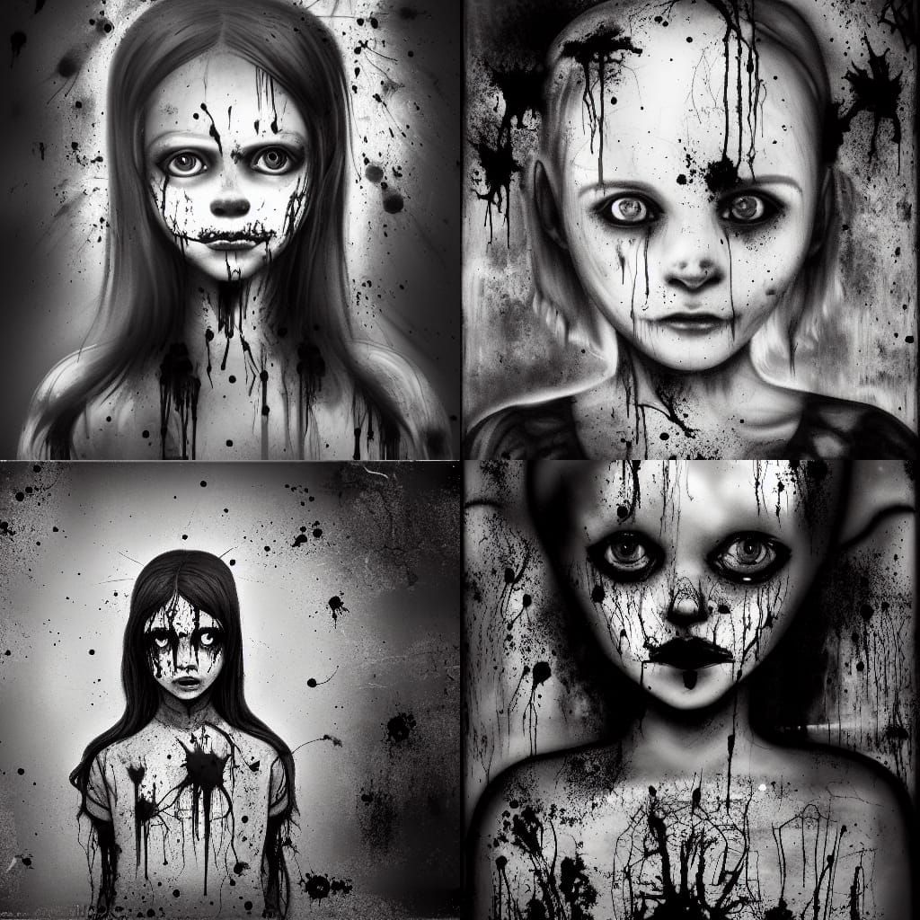Ghostly Girl Haunts Abandoned Orphanage in Horror Style