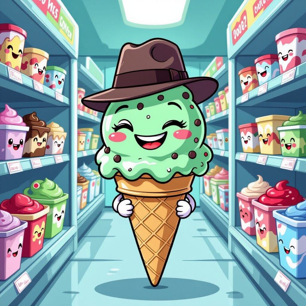 Mint Chocolate Chip Ice Cream Plotting