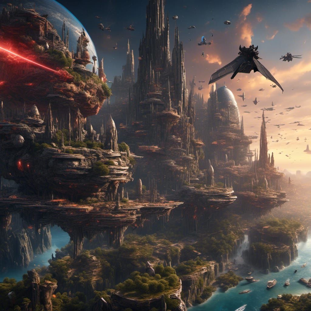 Darth Vader's Force Vision in Hyperrealistic Style