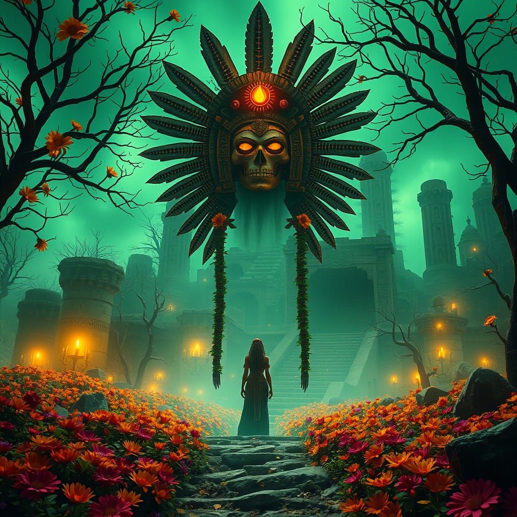 Aztec Goddess of Death Invites Spirits to Mystical Realm in ...