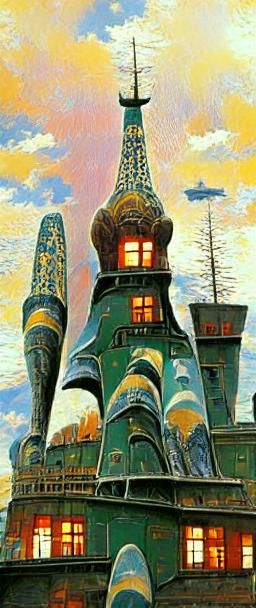 Stalinist Architecture in Magical Realism Style