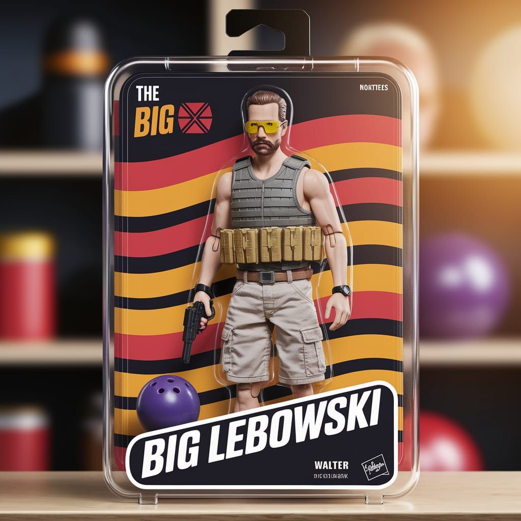 Vintage-Style Walter Sobchak Action Figure in Retro Blister ...