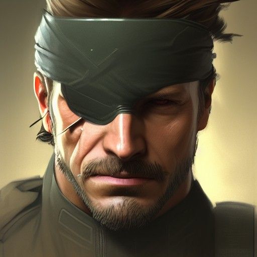 Solid Snake and Big Boss Portrait in High Detail