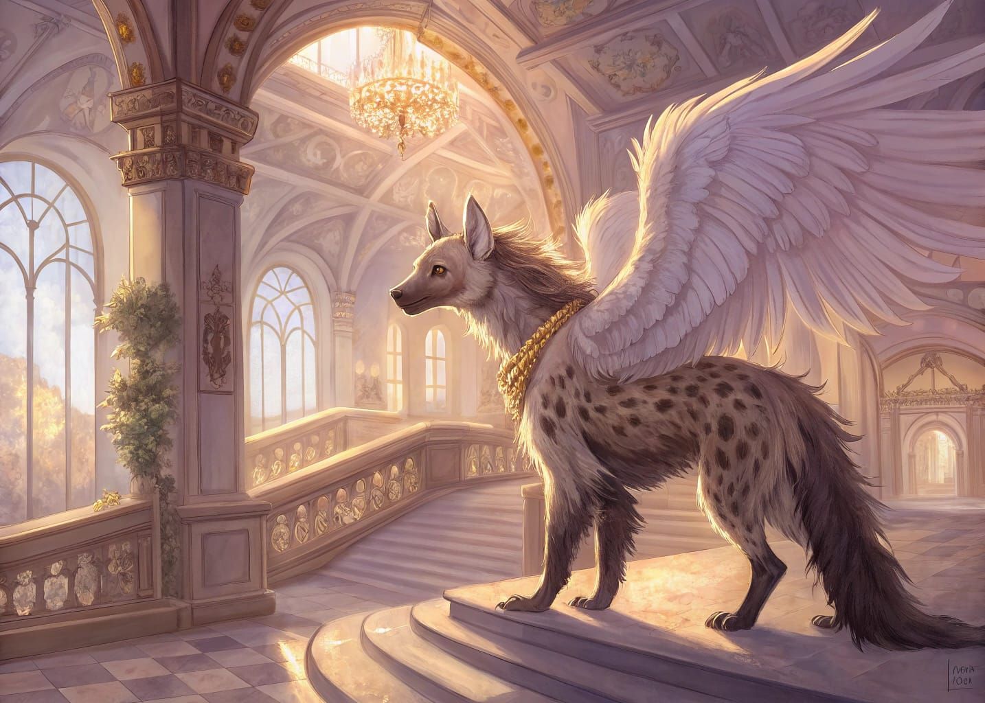 Regal Hyena Noble in Morning Light