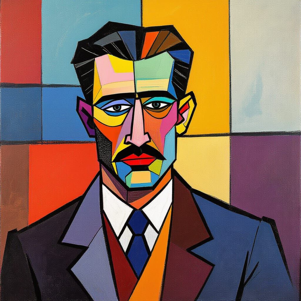 Dynamic Composition as Impressionist Gouache Painting