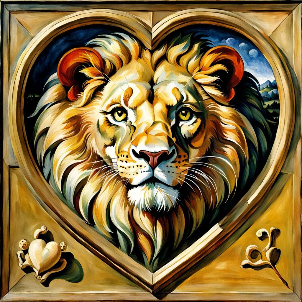 Lion Heart in Mouse Body: Lippi and Cezanne Style