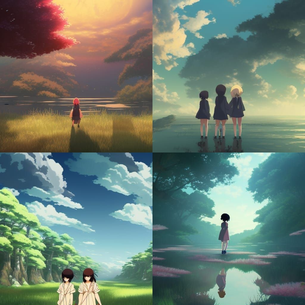 Anime Scene in Studio Ghibli Style