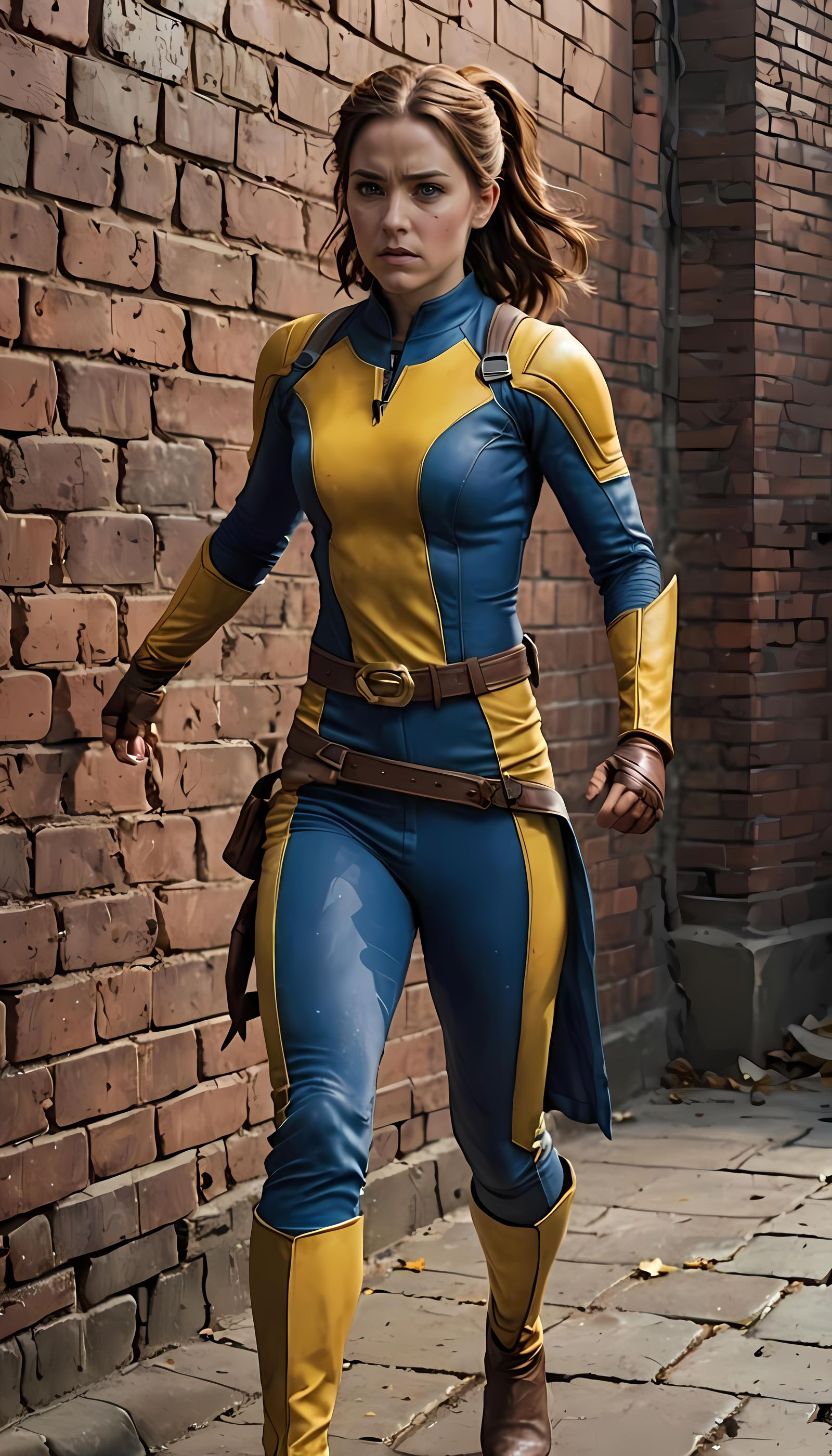 Shadowcat Intangible X-Man Walks Through Brick Wall
