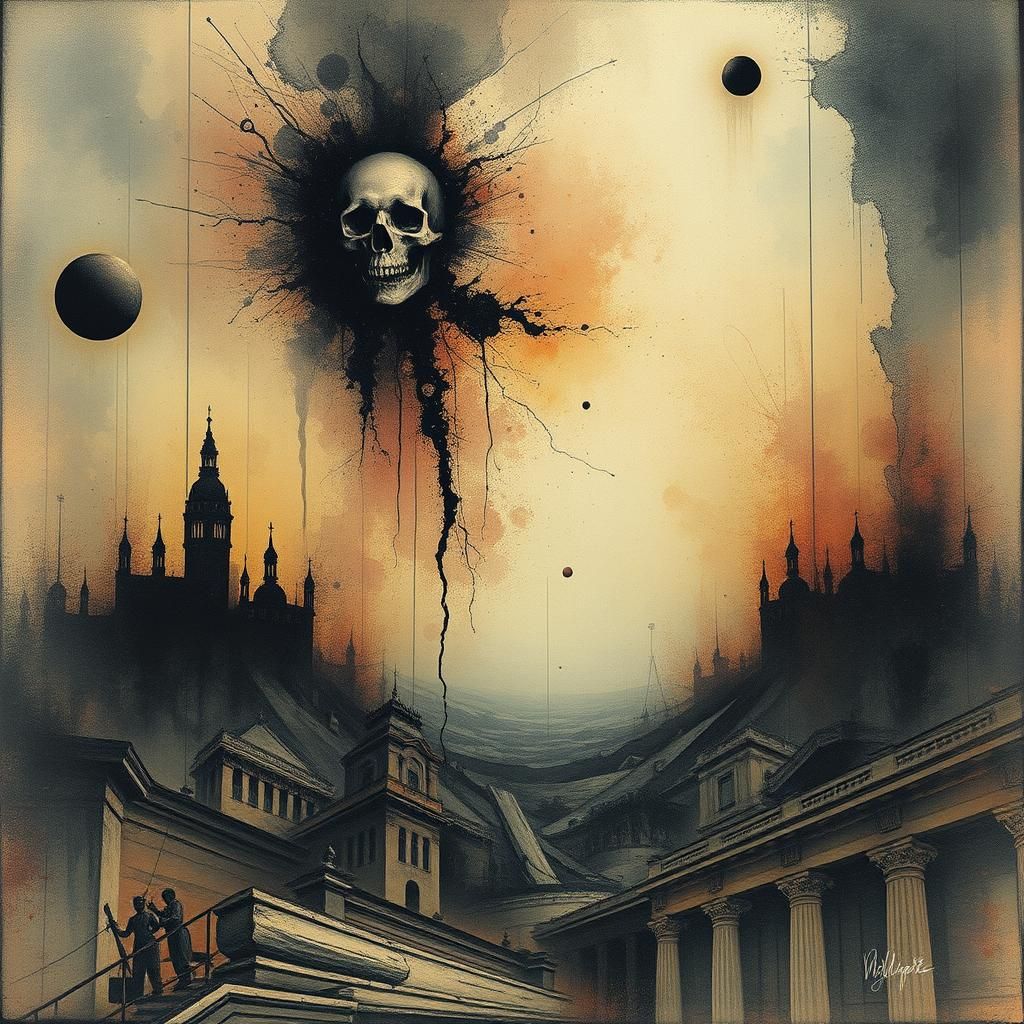 Surreal Dreamscape: A Search for Emptiness in Alcohol Ink