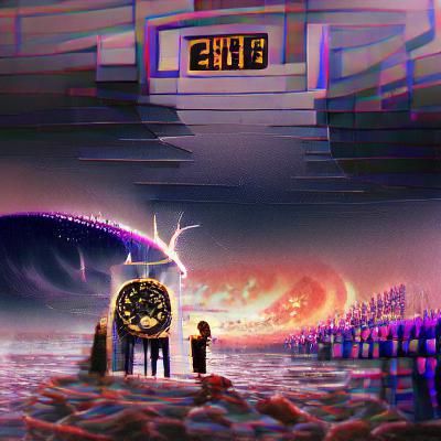 Abstract End of Time Visualisation