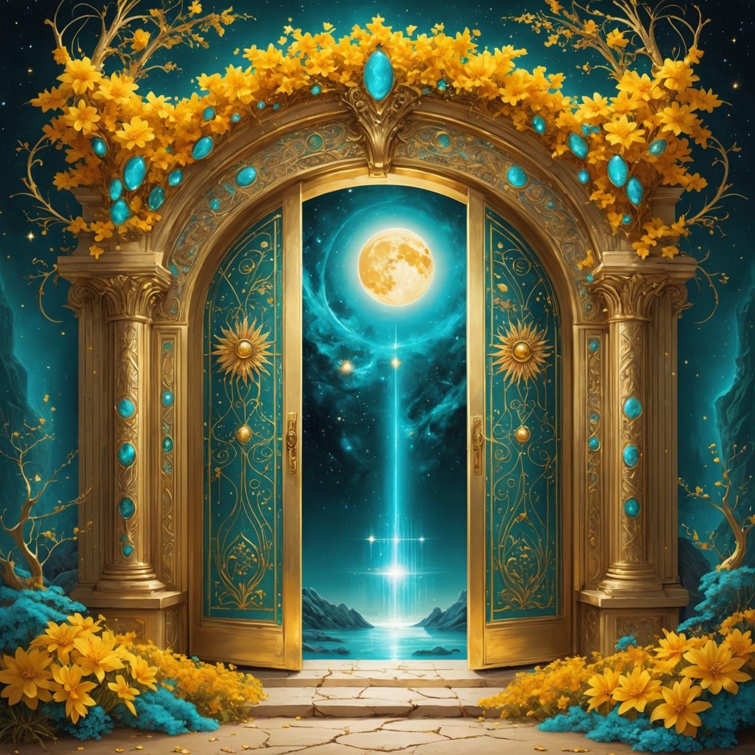 Gates of Gold/Turquoise