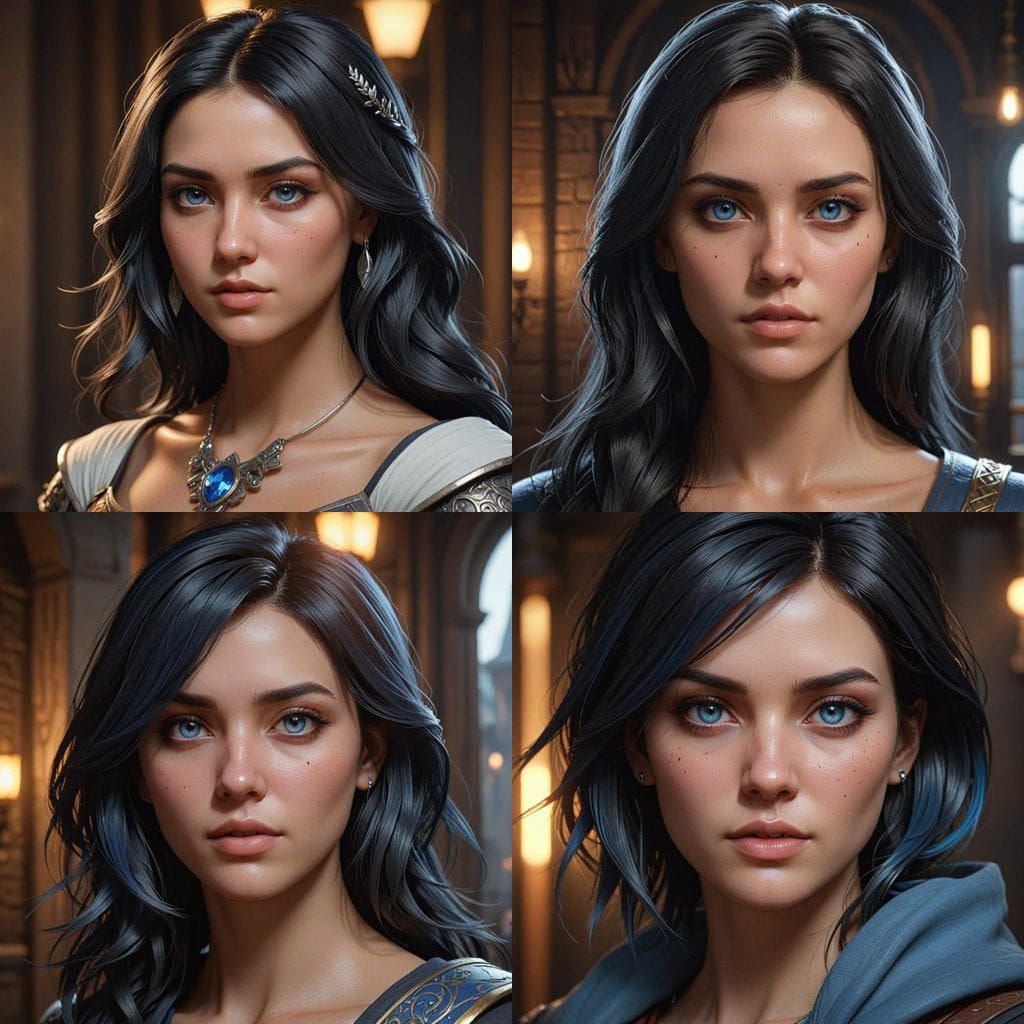 Elegant Dark Medieval Inquisitor's Apprentice with Triangula...