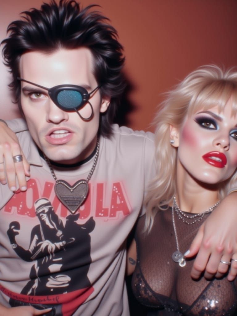 Sid and Nancy Portrait in Gritty Urban Style