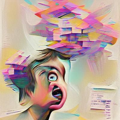 Abstract AI Interpretation of "ADHD"