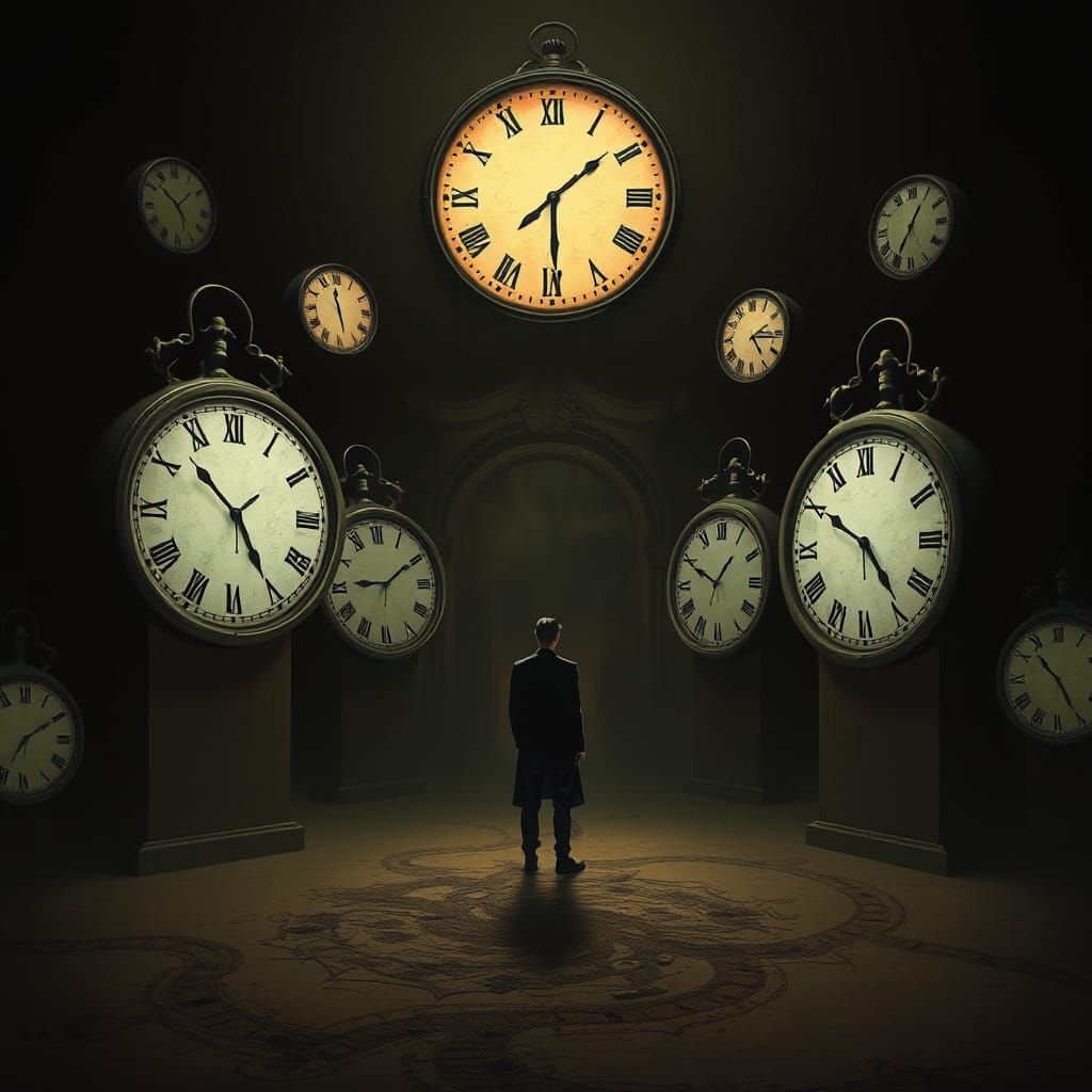 Surreal Stillness: A Landscape of Frozen Time