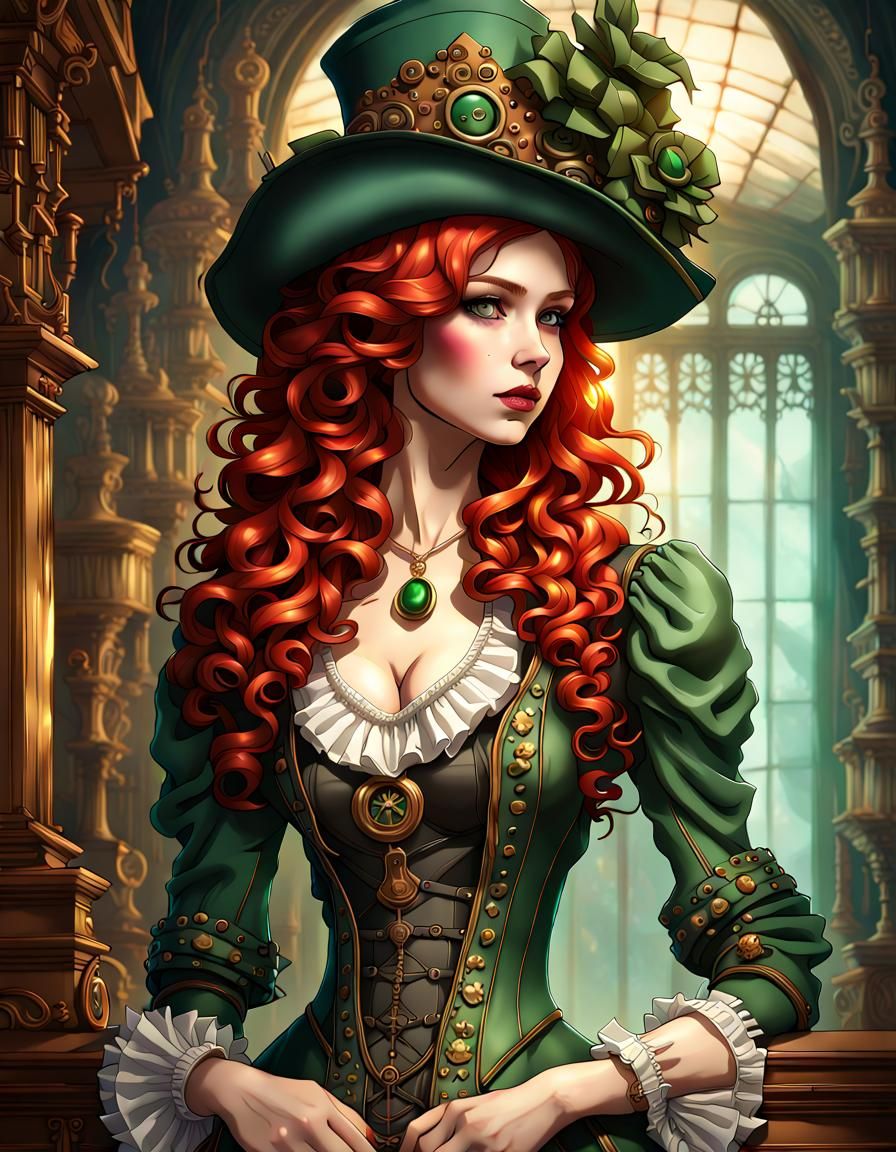 Rococo style - Steampunk Library