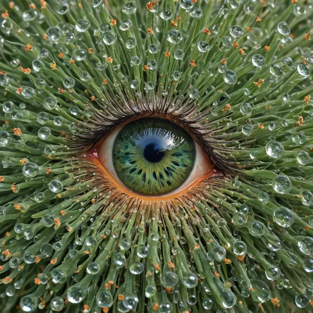 Hyperrealistic Kaleidoscope Portrait Floating in Air