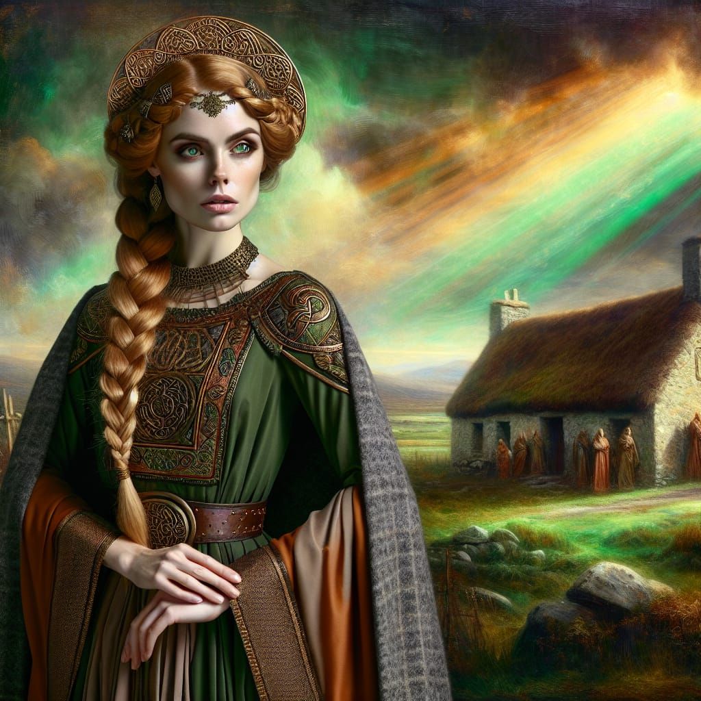 Ancient Irish Goddess Ernmas in Celtic Splendor
