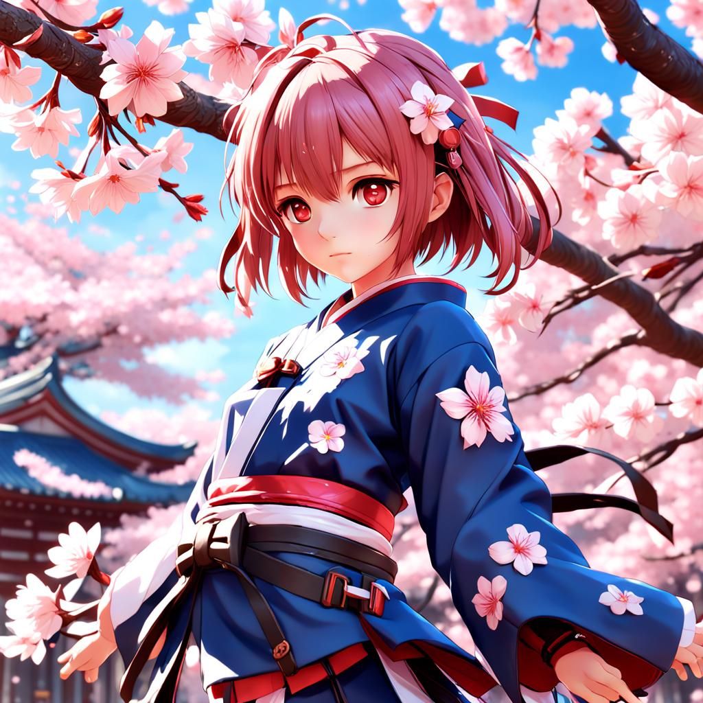 Sakura in Detailed 3D Anime Art Style