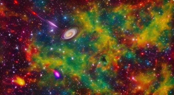 Cosmic Illustration: USS Voyager Meets Alien Planet