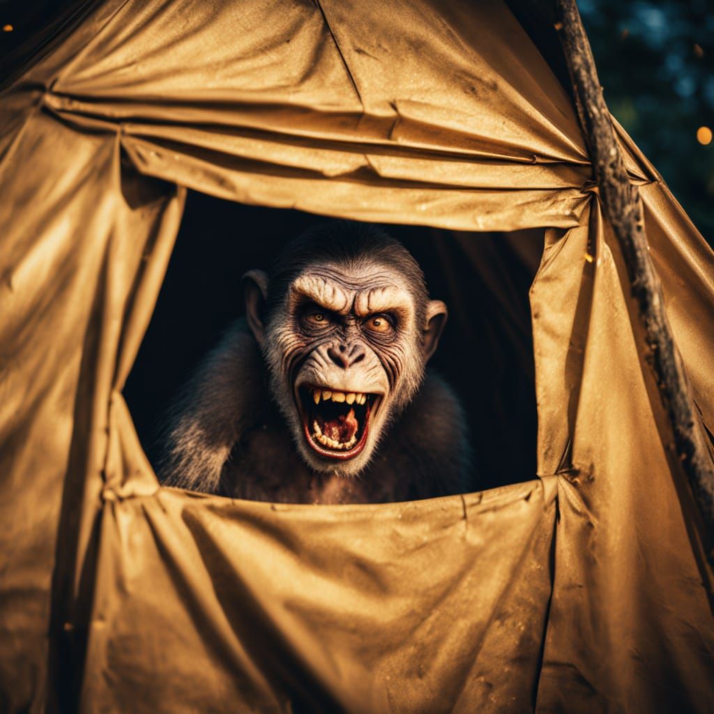 Cinematic Horror Photography of Zombie Monkey Monster Clown ...