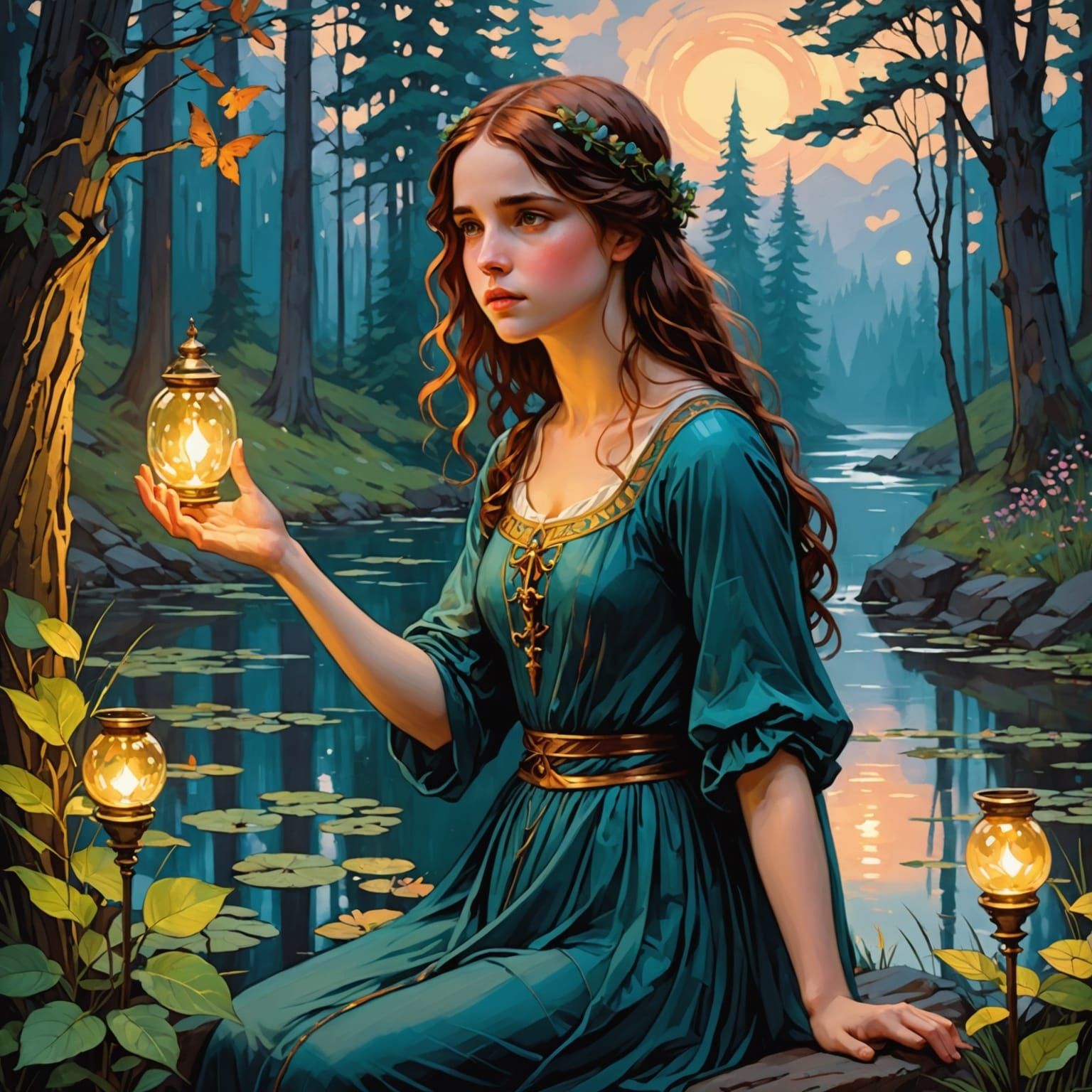 Luminous Innocence in Fairytale Style