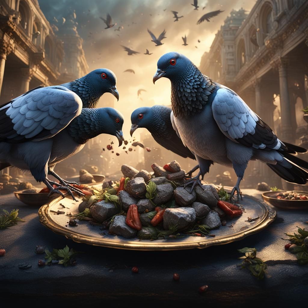 Fearless Pigeons: Detailed Matte Painting in Unreal Engine