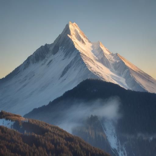 Misty Scene Generated by AI