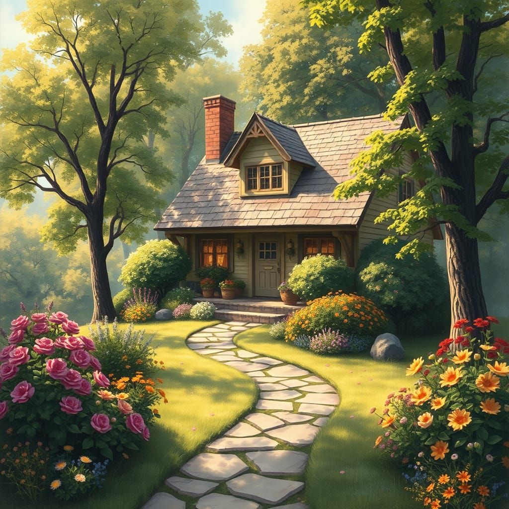 Cozy Family Cottage in Whimsical Style