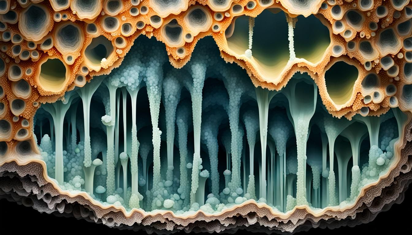 Stalactite Cross Section: A Geological Wonder