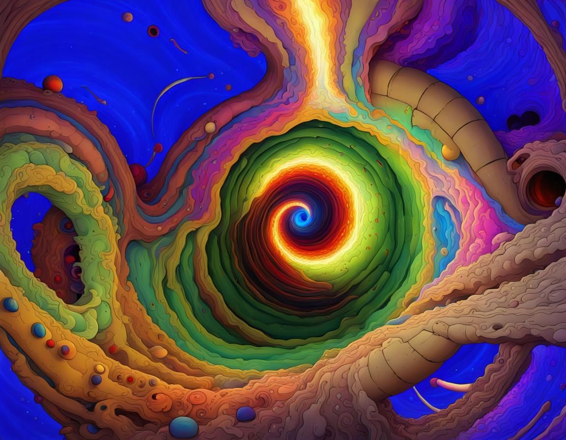 Psychedelic Wormhole: A Journey Through Dimensions